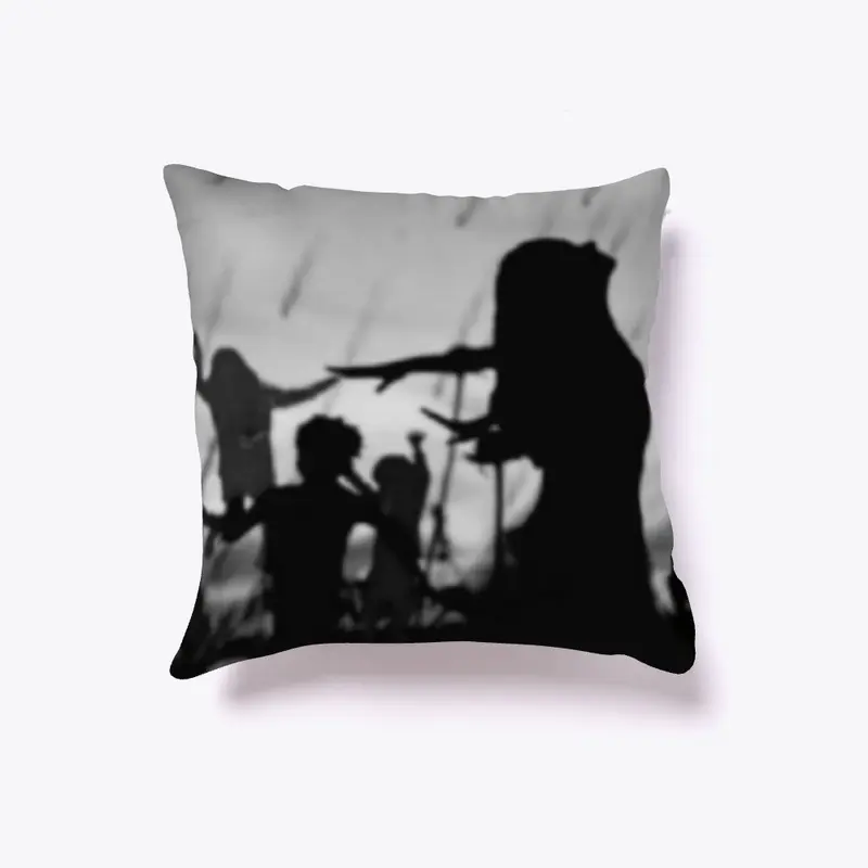 Banner Logo Throw Pillow 1