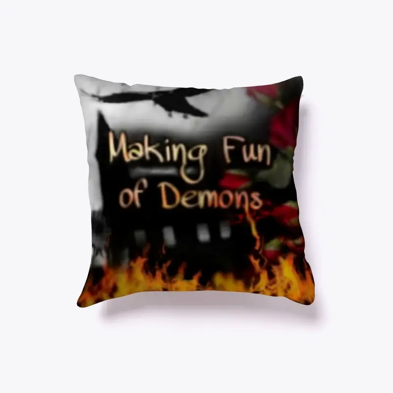 Banner Logo Throw Pillow 3